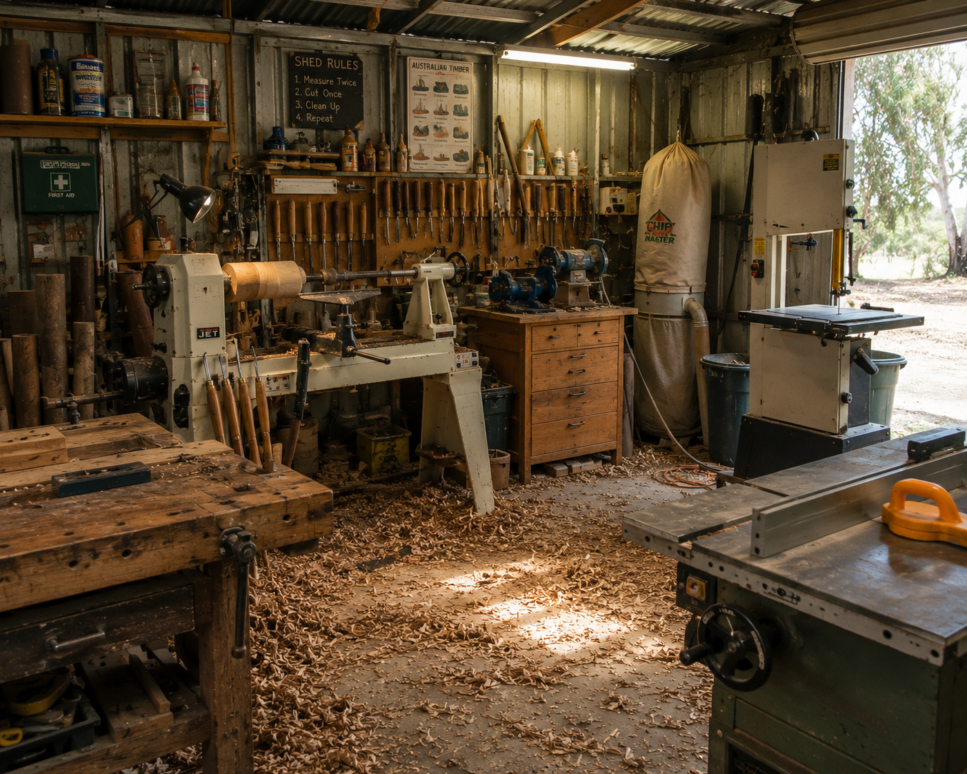 Plummo's Timber workshop